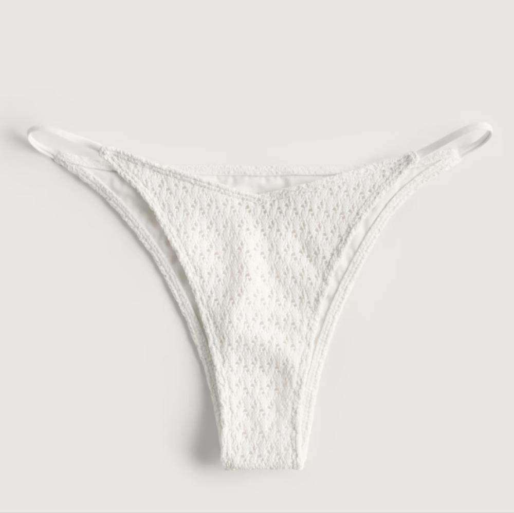 Off white crochet Hollister Bikini bottom